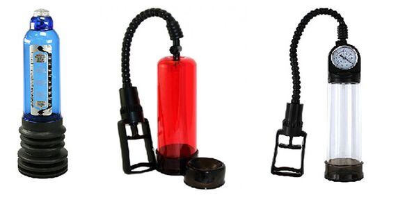 Lloje të ndryshme pompash që rrisin madhësinë e penisit