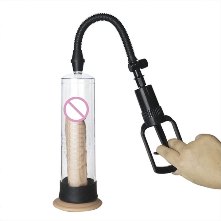 Pompë vakum me pompë dore për të ndihmuar në rritjen e madhësisë së penisit